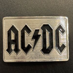 ACDC Men’s Silver Colour Metal Belt Buckle